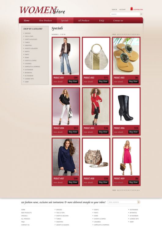 Shopping Website Template 85