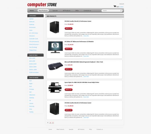Computers Store Template 89
