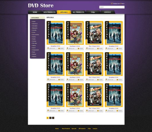 DVD Online Store Template 90