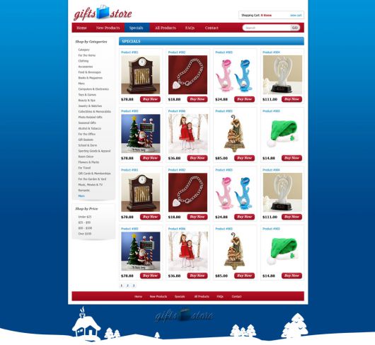 Gifts Shopping Web Template 91