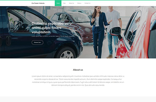 Car Dealer Website Template