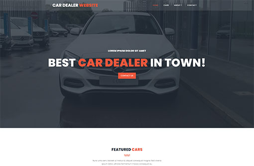 Free Car Dealer Website Templates Auto Dealer Templates Phpjabbers