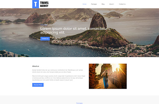 Travel Website Template