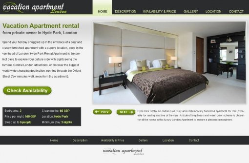 Vacation Rental Website Template