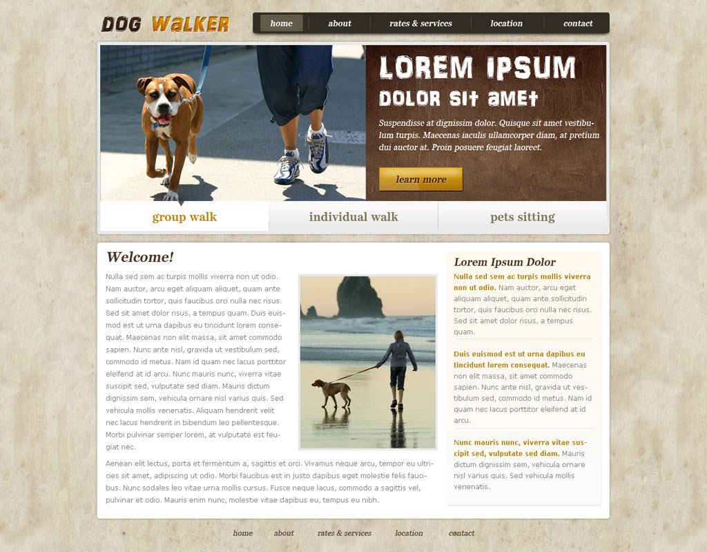 Dog Walking Website Template Free Dog Walker Templates PHPJabbers