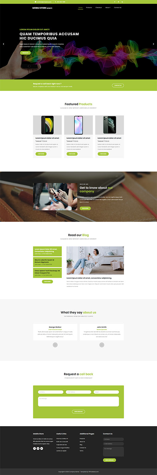 Mobile Store Template 81
