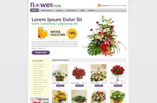 Flower Store Template
