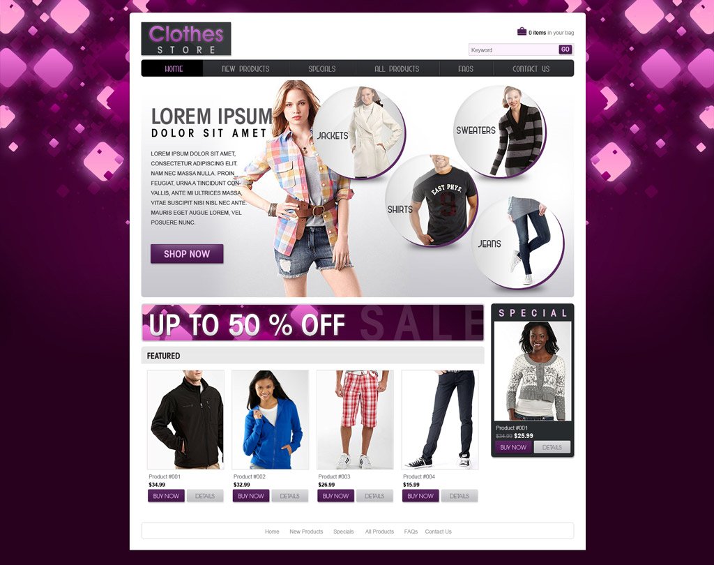 Online Shopping Websites Templates Free Download In Php Printable 