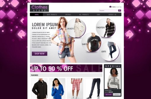 Shopping Website Template